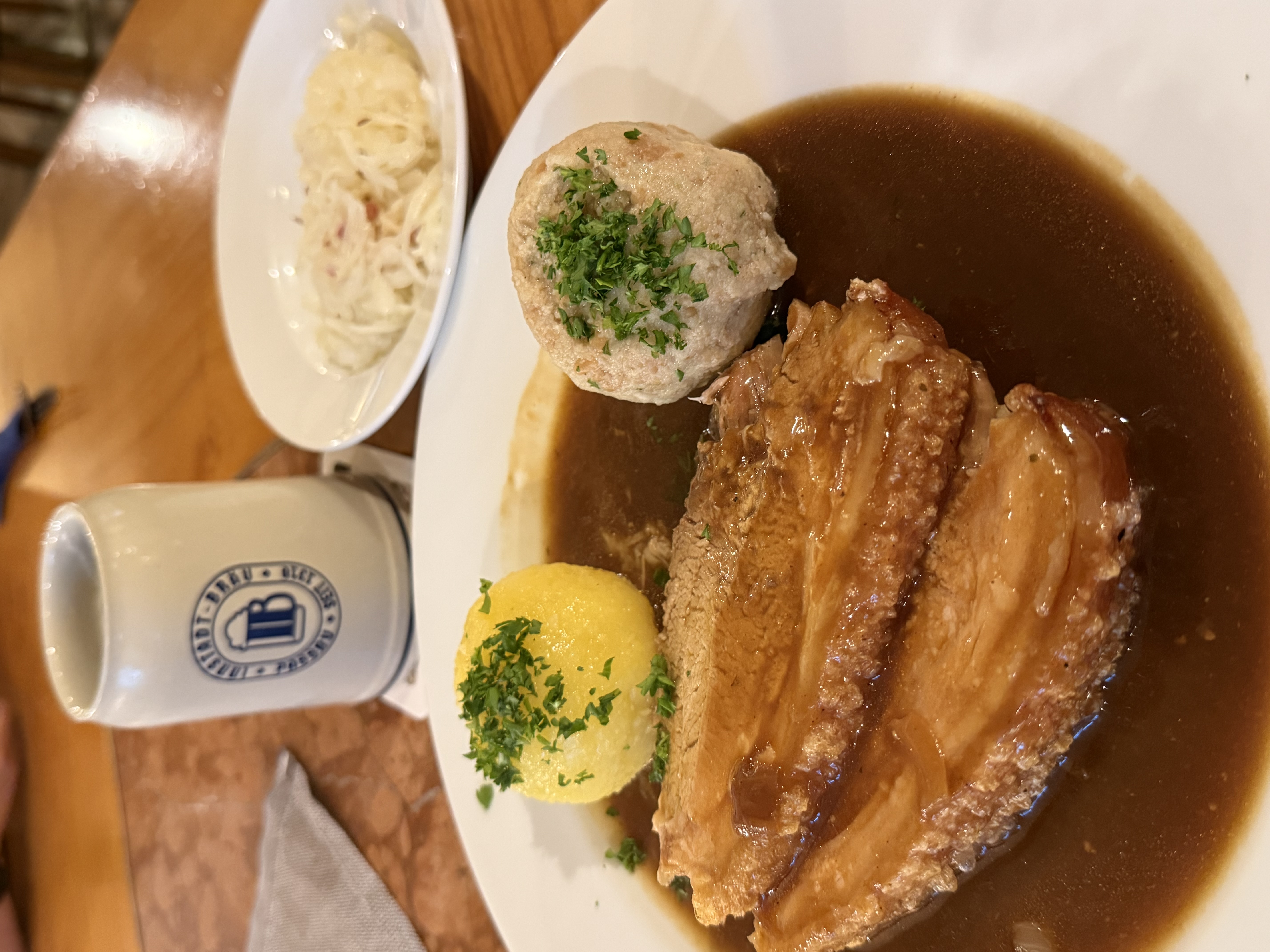 Roast Pork and Potato Dumpling